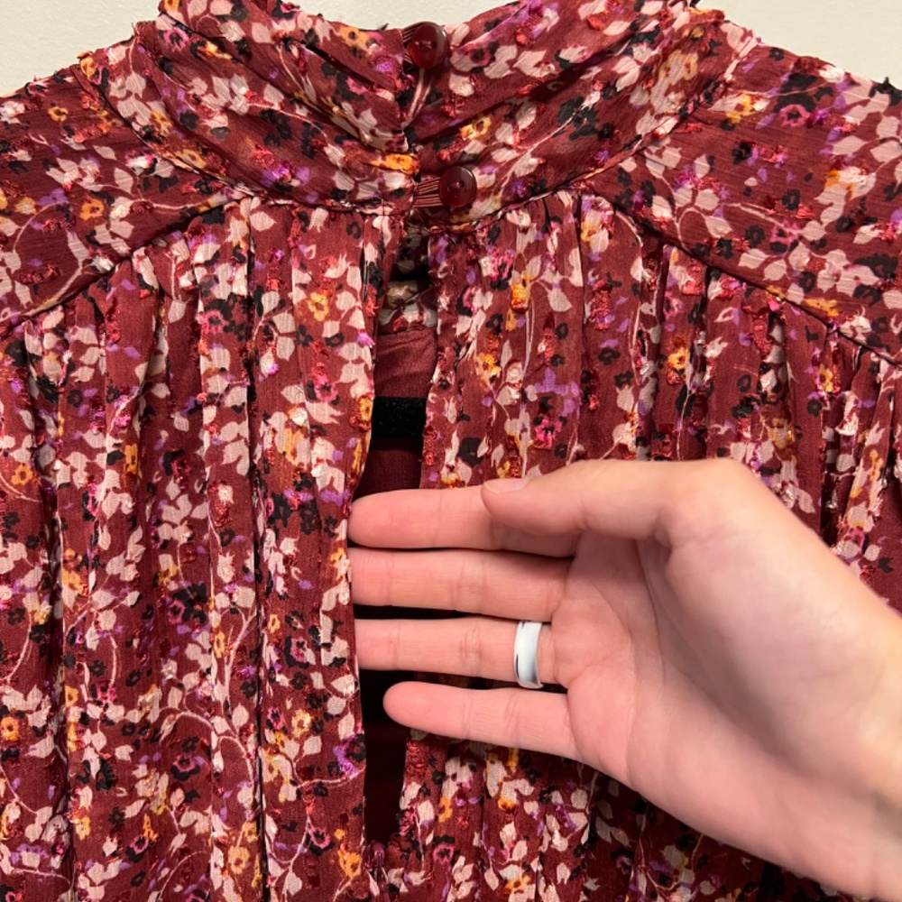 ASOS Floral Ruched Mini Dress - Picture 2 of 8
